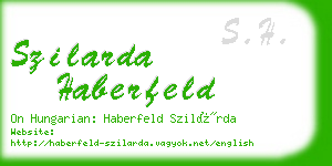 szilarda haberfeld business card